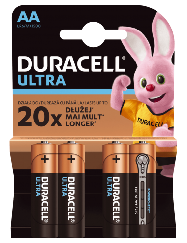 Baterie Alkaliczne Duracell ULTRA AA LR6 Blister 4szt