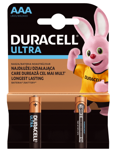 Baterie Alkaliczne Duracell ULTRA AAA LR03 Blister 2szt