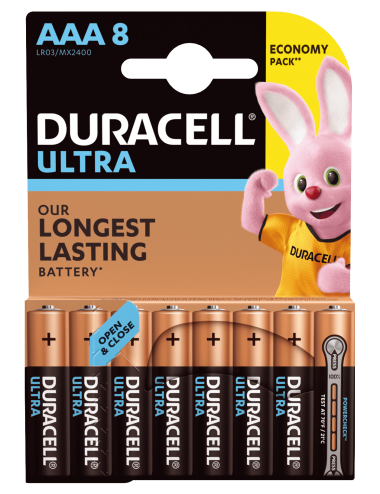 Baterie Alkaliczne Duracell ULTRA AAA LR03 Blister 8szt