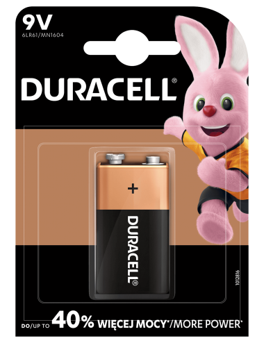 DURACELL BASIC BATERIA ALKAICZNA 9V 6LR61 BLISTER 1 SZT.