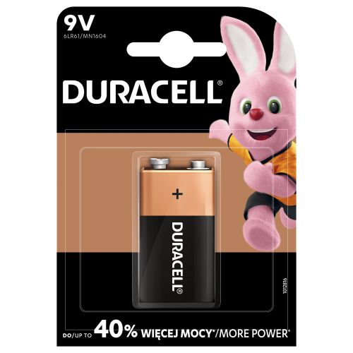 DURACELL BASIC BATERIA ALKAICZNA 9V 6LR61 BLISTER 1 SZT.