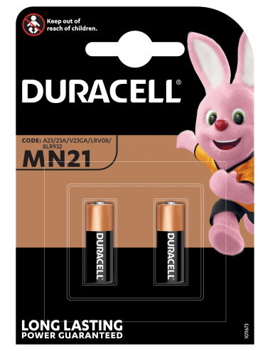 DURACELL BATERIA ALKAICZNA 12v MN21 (MN23A) BLISTER 2 SZT.