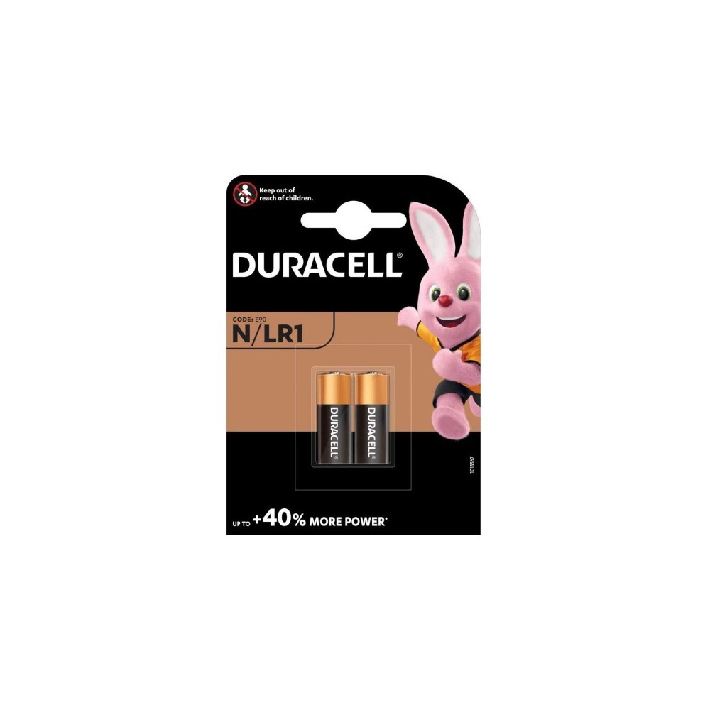 DURACELL BATERIA ALKAICZNA 1,5V LR1 MN9100 BLISTER 2 SZT.