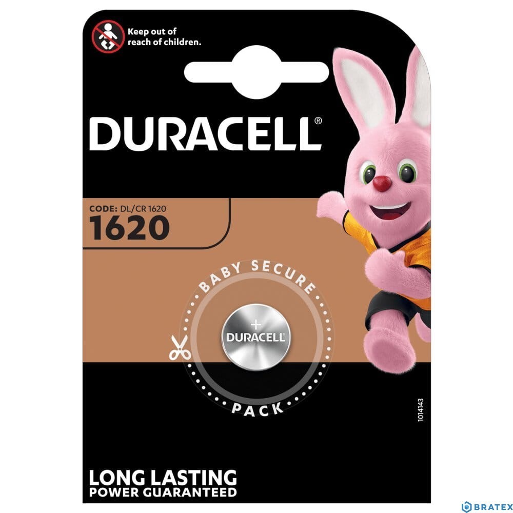 DURACELL BATERIA LITOWA CR1620 3,0V BLISTER 1 SZT.