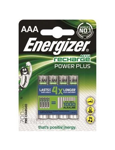 Energizer Power Plus AAA HR03 1,2V 700mAh 4 szt. (EN417005)