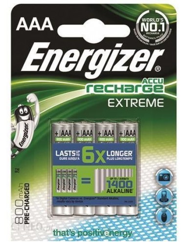 Energizer Akumulator Extreme AAA HR03 1,2V 800mAh 4szt.