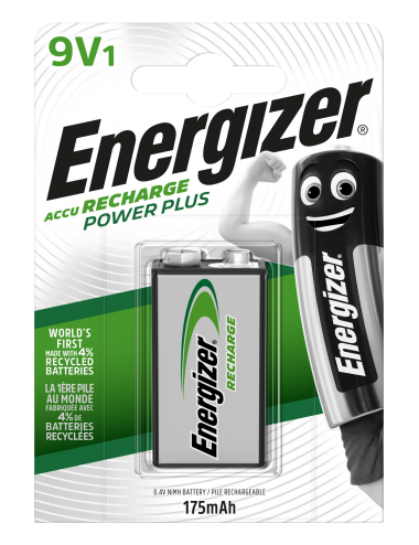 Energizer Akumulator Power Plus 9V/1Szt 175Mah