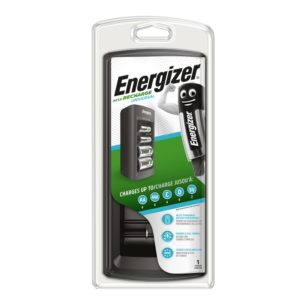 Ładowarka Energizer Universal Charger AA, AAA, C, D, 9V