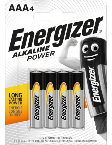 Bateria alkaliczna AAA / LR03 Energizer Alkaline Power - 4 sztuki (blister)