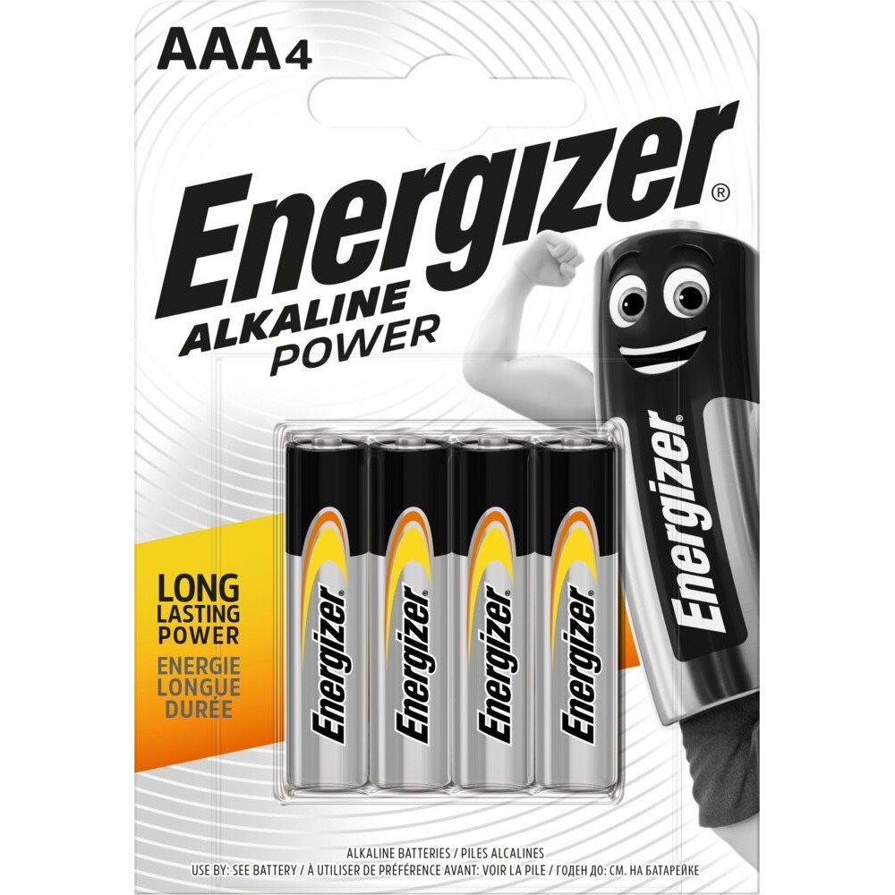 Bateria alkaliczna AAA / LR03 Energizer Alkaline Power - 4 sztuki (blister)