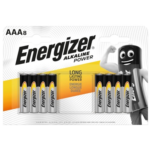 Bateria alkaliczna AAA / LR03 Energizer Alkaline Power - 8 sztuk (blister)