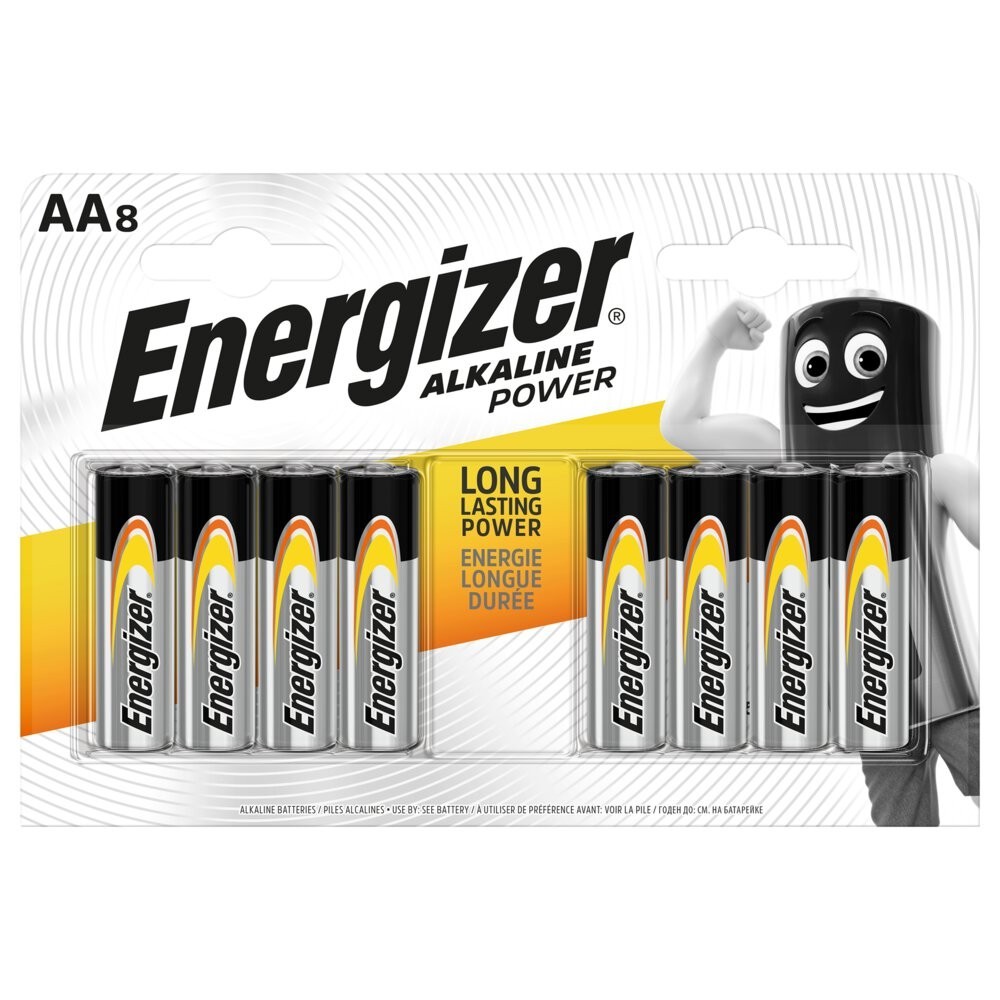 Bateria alkaliczna AA / LR6 Energizer Alkaline Power - 8 sztuk (blister)