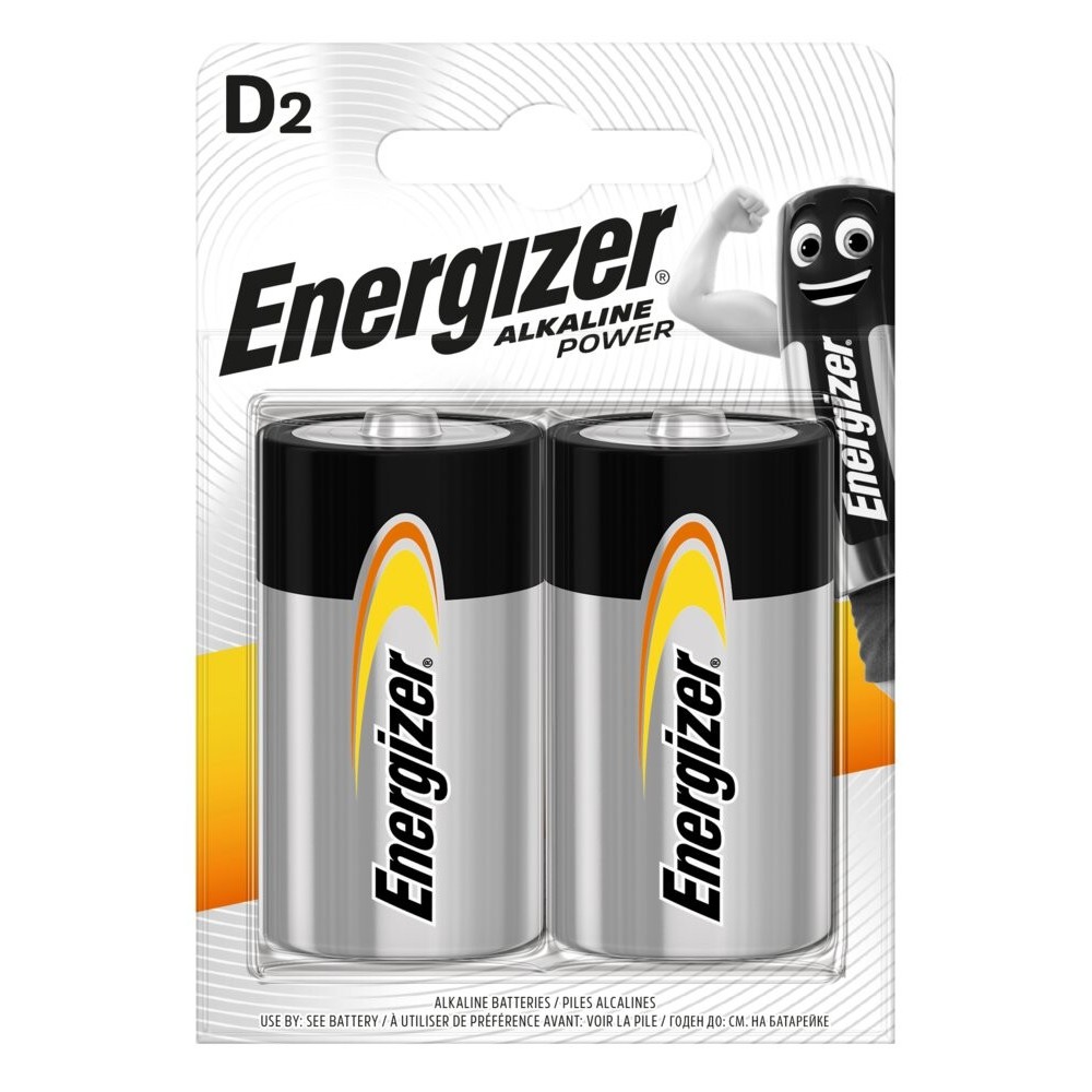 Bateria alkaliczna D / LR20 Energizer Alkaline Power - 2 sztuki (blister)