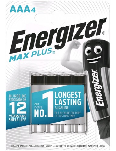 Bateria alkaliczna AAA / LR03 Energizer MAX Plus - 4 sztuki (blister)