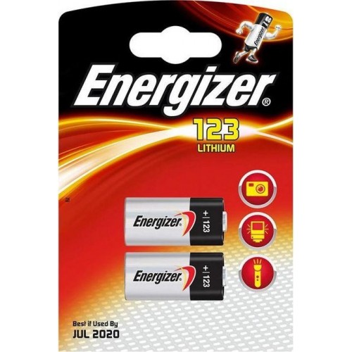 Bateria Energizer Litowa CR123A 3,0V blister 2 SZT.